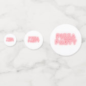 Pizza Party Confetti (Voorkanten)