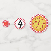 Pizza Party Confetti Tafel Decor (Achterkanten)