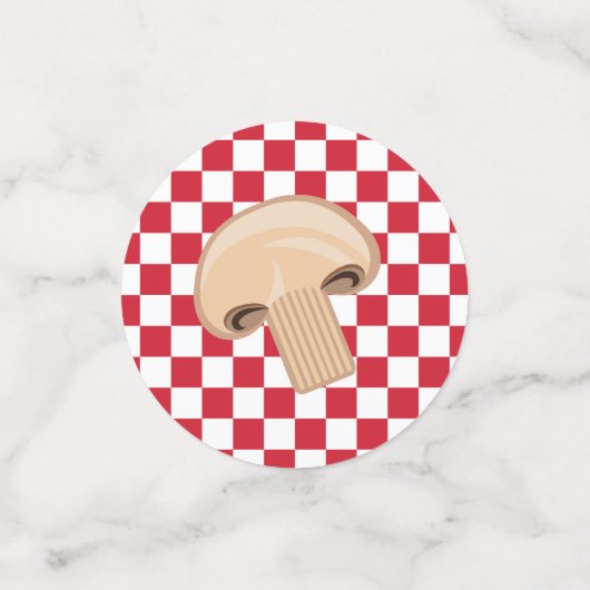 Pizza Party Confetti Tafel Decor (Kleine voorkant)