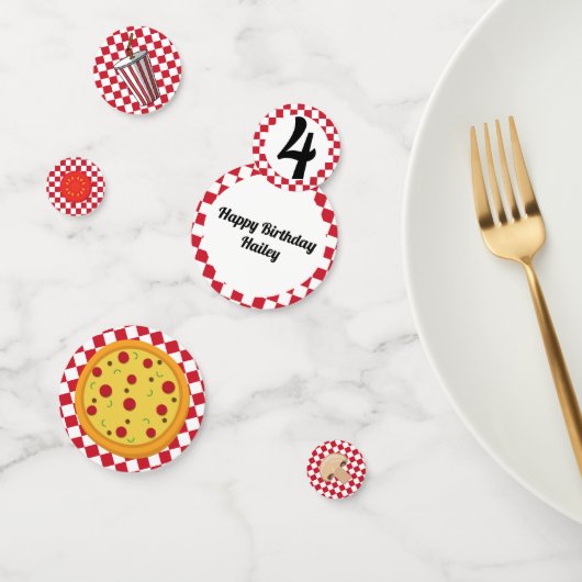 Pizza Party Confetti Tafel Decor (Groep)