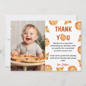 Pizza Party Dank je kaart Verjaardag (Voorkant)