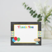 Pizza Party Dank je wel Bedankkaart (Staand voorkant)