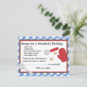 Pizza Party Dank je wel Bedankkaart (Staand voorkant)