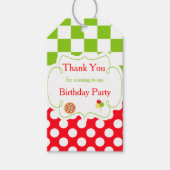 Pizza Party Dank u Cadeau Label Cadeaulabel (Voorkant)