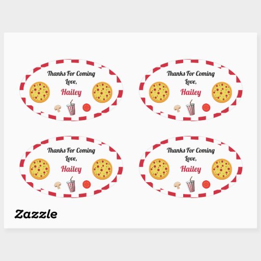 Pizza Party Dank u Sticker (Vel)