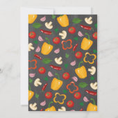 Pizza Party Dinner Verjaardagsfeestje Uitnodigen Kaart (Achterkant)