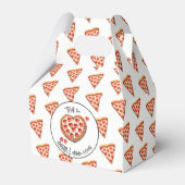 Pizza Party Favor Box Bedankdoosjes (Voorkant Zijde)