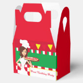 Pizza Party Favor Box Bedankdoosjes (Geopend)