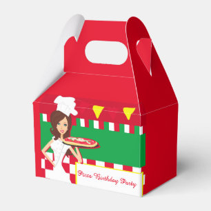 Pizza Party Favor Box Bedankdoosjes