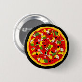 Pizza Party Favor Ronde Button 5,7 Cm (Voorkant /achterkant)