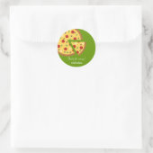 Pizza Party Favor Sticker of Envelopzegel (Tas)