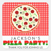 Pizza Party Favor Stickers (Voorkant)