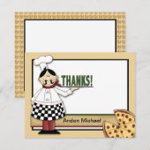 Pizza Party Flat Hartelijk dank Bedankkaart (Voorkant / Achterkant)