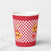 Pizza Party - Gepersonaliseerd Papieren Bekers (Rechts)
