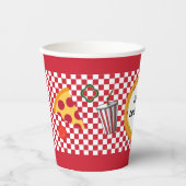 Pizza Party - Gepersonaliseerd Papieren Bekers (Voorkant)