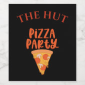 Pizza Party - Gepersonaliseerd wijnlabel Wijn Etiket (Enkel label)