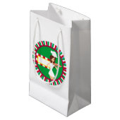 Pizza Party Gift Bag Klein Cadeauzakje (Voorkant Gekanteld)