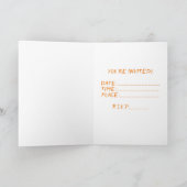 Pizza Party Girls Night Invitation Kaart (Binnen)