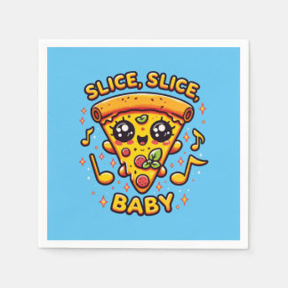 Pizza Party Grappig Servet