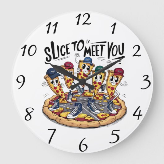 Pizza Party Grote Klok (Voorkant)