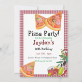 Pizza Party Invitation, Editable Pizza Invite, 5x7 Kaart (Voorkant)