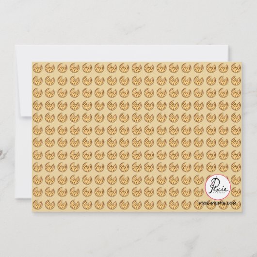 Pizza Party Invitation Kaart (Achterkant)