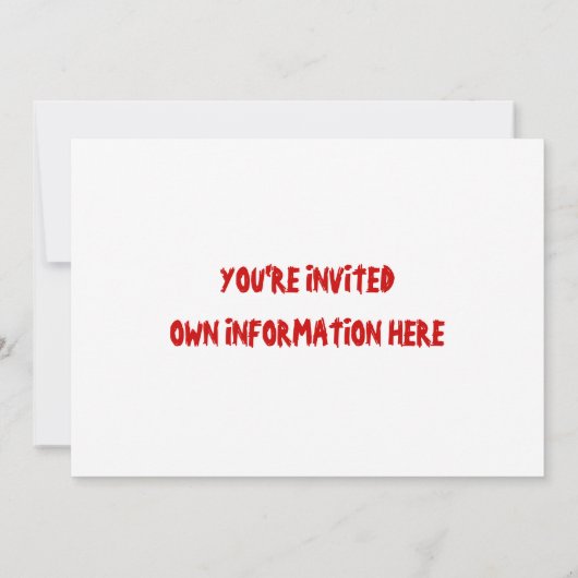 Pizza Party Invitation Kaart (Achterkant)