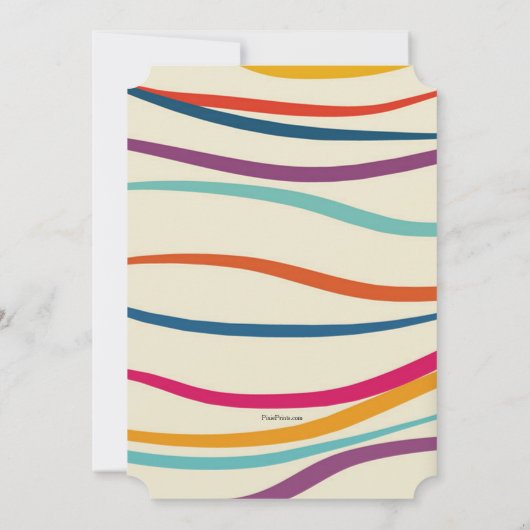 Pizza Party Invitation Kaart (Achterkant)