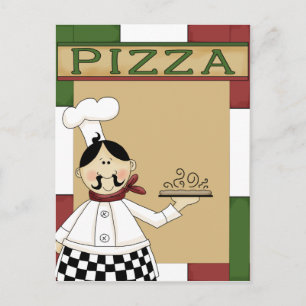 Pizza Party Invitation Uitnodiging Briefkaart