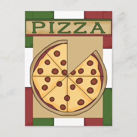 Pizza Party Invitation Uitnodiging Briefkaart (Voorkant)