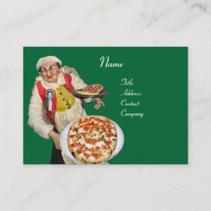 PIZZA PARTY ITALIAANSE KEUKEN, PIZZERIA ,zwart gro Visitekaartje