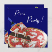 PIZZA PARTY, ITALIAANSE KITCHEN-diner, brunch, bla Kaart (Voorkant / Achterkant)