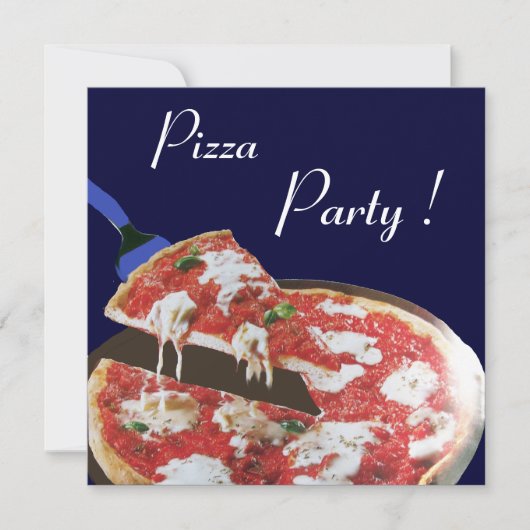 PIZZA PARTY, ITALIAANSE KITCHEN-diner, brunch, bla Kaart (Voorkant)