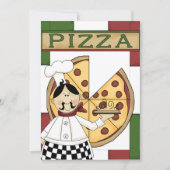 Pizza Party Kaart (Voorkant)