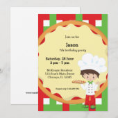 Pizza Party Kaart (Voorkant / Achterkant)