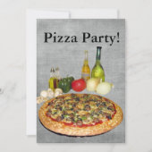 Pizza Party Kaart (Voorkant)
