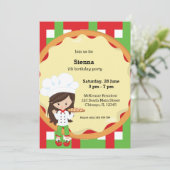 Pizza Party Kaart (Staand voorkant)