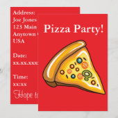 Pizza Party Kaart (Voorkant / Achterkant)