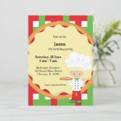 Pizza Party Kaart (Staand voorkant)