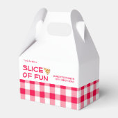 Pizza Party Kids Birthday Bedankdoosjes (Voorkant Zijde)