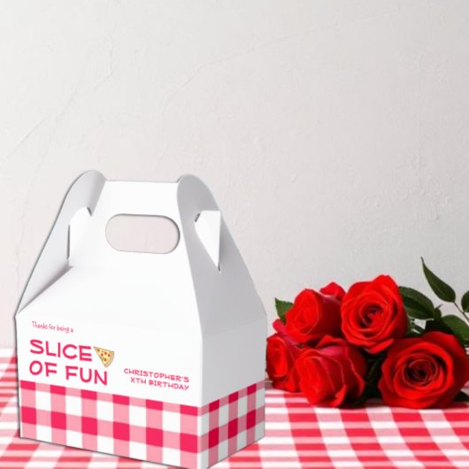 Pizza Party Kids Birthday Bedankdoosjes