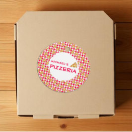 Pizza Party Kids Birthday Bedankjes Labels