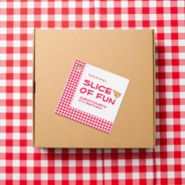 Pizza Party Kids Birthday Bedankjes Labels