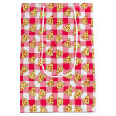 Pizza Party Kids Birthday Medium Cadeauzakje (Achterkant)