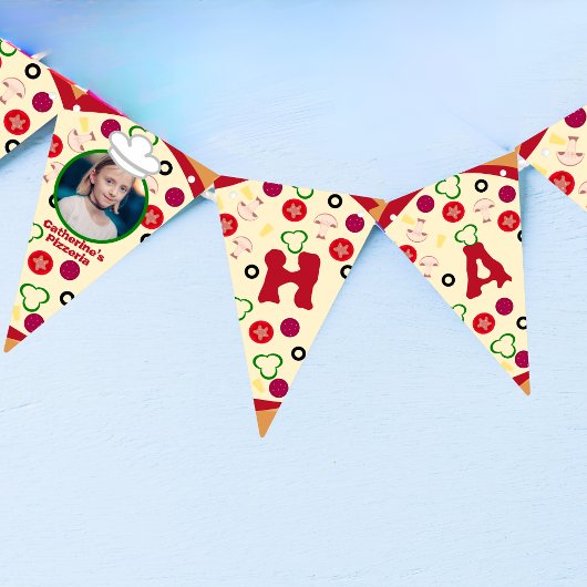 Pizza Party Kinderen Birthday Vlaggetjes