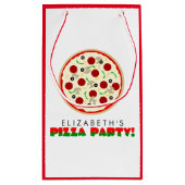 Pizza Party Klein Cadeauzakje (Achterkant)