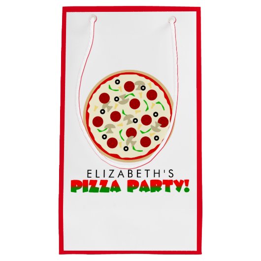 Pizza Party Klein Cadeauzakje (Voorkant)