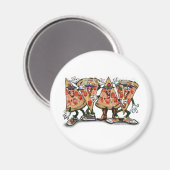 Pizza Party Magneet (Voorkant / Achterkant)