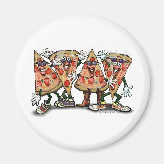 Pizza Party Magneet (Voorkant)