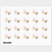Pizza Party Meisje Stickers (Vel)